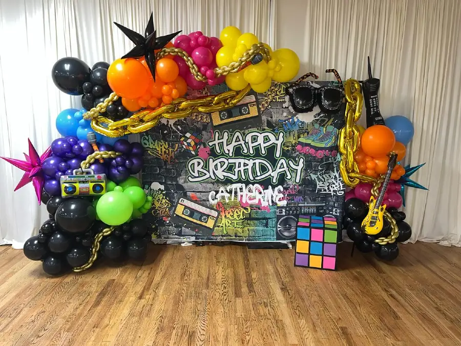 Catherine’s Graffiti Birthday Wall