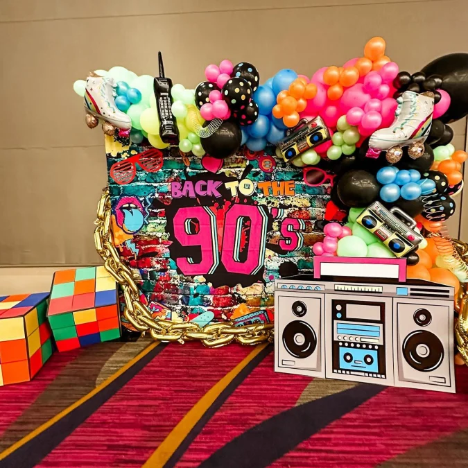 Retro Graffiti Brick Station