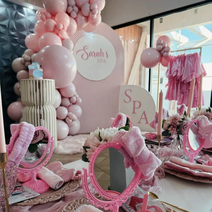 Personalized Spa Backdrop